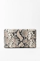 ANIMAL PRINT LEATHER HANDBAG