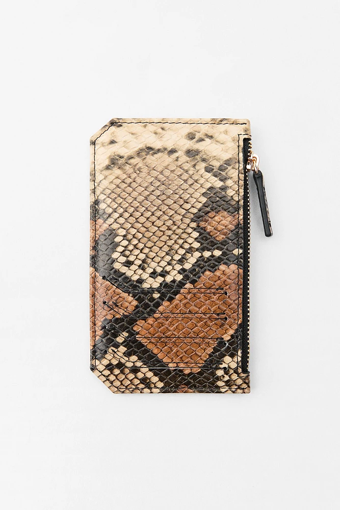 ANIMAL PRINT LEATHER WALLET