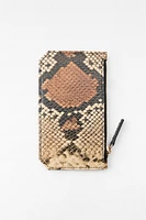 ANIMAL PRINT LEATHER WALLET