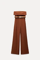 WIDE JUMPSUIT WITH BELT