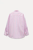 STRIPED POPLIN SHIRT