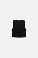 SLEEVELESS CROP TOP