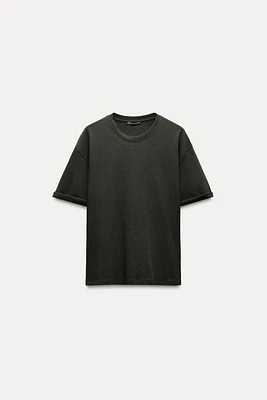 FITTED COTTON T-SHIRT