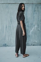 HEAVY COTTON WRAP BAGGY PANTS