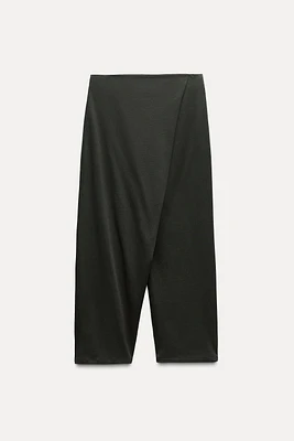 HEAVY COTTON WRAP BAGGY PANTS