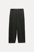 HEAVY COTTON WRAP BAGGY PANTS