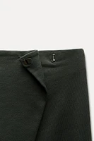 HEAVY COTTON WRAP BAGGY PANTS