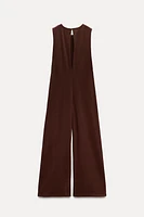 HEAVY COTTON PALAZZO JUMPSUIT