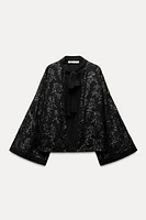 BOW SEQUIN JACKET