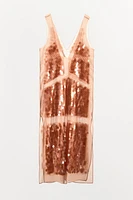 SEQUIN GEORGETTE DRESS