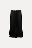 BELTED ACCORDION PLEAT SKIRT ZW COLLECTION