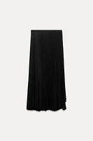 BELTED ACCORDION PLEAT SKIRT ZW COLLECTION