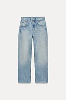 TRF STRAIGHT LEG JEANS WITH A HIGH WAIST