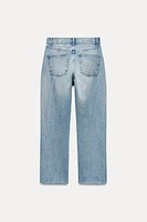 TRF STRAIGHT LEG JEANS WITH A HIGH WAIST