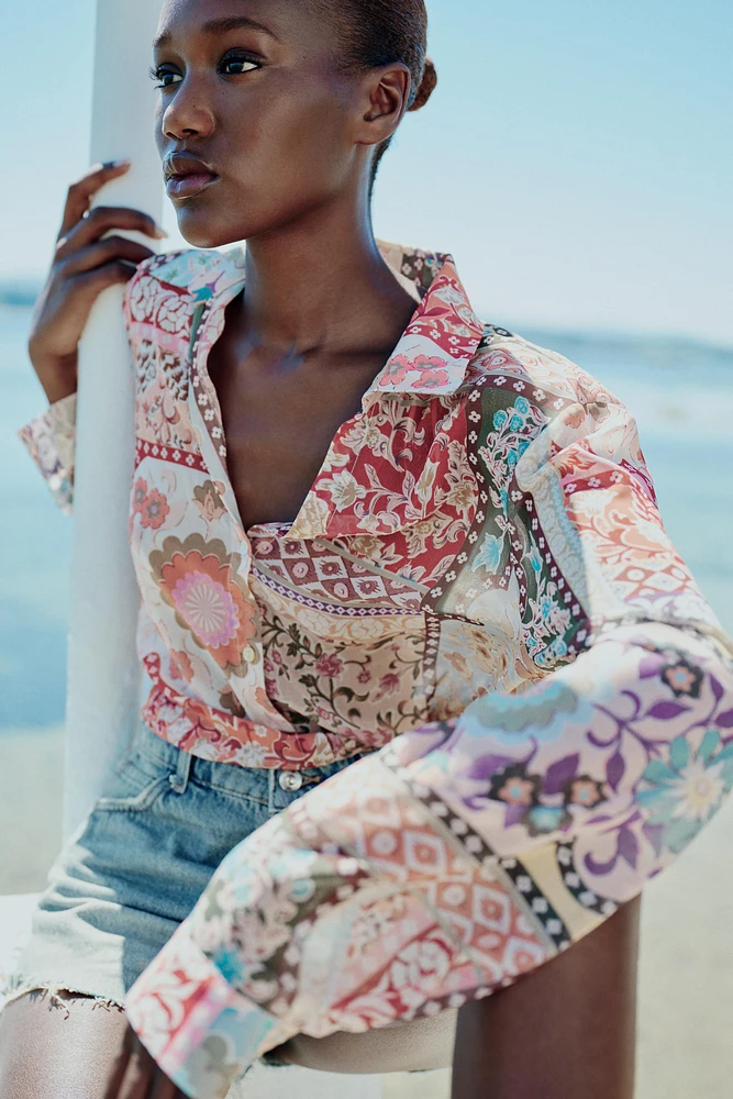 PATCHWORK PRINTED SHIRT