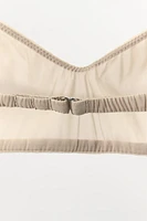 SILK BLEND BANDEAU BRALETTE