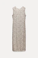 SEQUIN MIDI DRESS