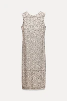 SEQUIN MIDI DRESS