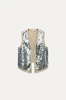 SEQUIN VEST ZW COLLECTION