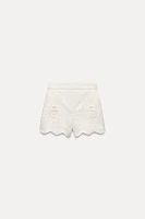 ZW COLLECTION EMBROIDERED SHORTS