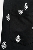 CONTRAST EMBROIDERED CULOTTES ZW COLLECTION