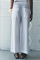 EMBROIDERED EYELET PANTS ZW COLLECTION