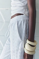 EMBROIDERED EYELET PANTS ZW COLLECTION