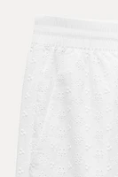 EMBROIDERED EYELET PANTS ZW COLLECTION