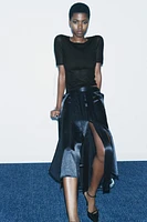 RIBBONED MIDI SKIRT ZW COLLECTION