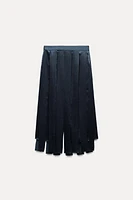 RIBBONED MIDI SKIRT ZW COLLECTION