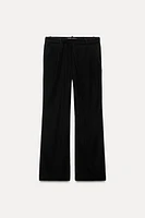 VELVET FLARE PANTS ZW COLLECTION