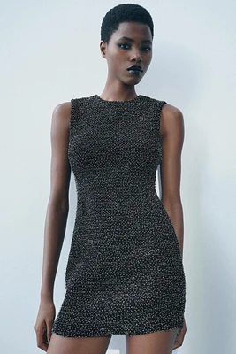 BEADED SHORT DRESS ZW COLLECTION