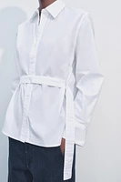 POPLIN MULTIPOSITIONAL SHIRT ZW COLLECTION