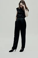 DARTED SATIN EFFECT PANTS ZW COLLECTION