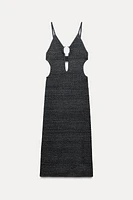 CUT OUT RING KNIT DRESS