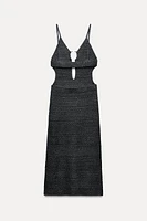 CUT OUT RING KNIT DRESS