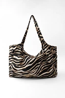 ANIMAL PRINT LARGE COTTON BAG