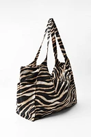 ANIMAL PRINT LARGE COTTON BAG