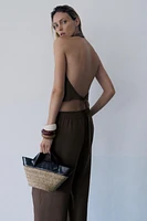 ZW COLLECTION LINEN BLEND HALTER VEST