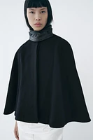 MANTECO WOOL CAPE COAT ZW COLLECTION