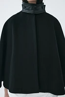 MANTECO WOOL CAPE COAT ZW COLLECTION