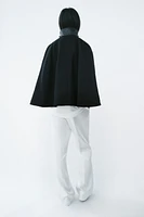 MANTECO WOOL CAPE COAT ZW COLLECTION