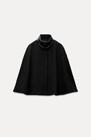 MANTECO WOOL CAPE COAT ZW COLLECTION