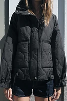 ZW COLLECTION QUILTED WATER REPELLENT JACKET