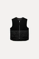 REVERSIBLE WOOL BLEND VEST ZW COLLECTION