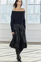 PLEATED MIDI SKIRT ZW COLLECTION