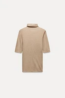 MERCERIZED WOOL BLEND T-SHIRT