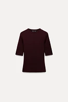 SOFT 100% WOOL T-SHIRT