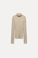 WOOL BLEND TURTLENECK SHIRT