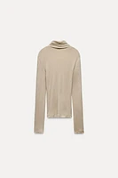 WOOL BLEND TURTLENECK SHIRT